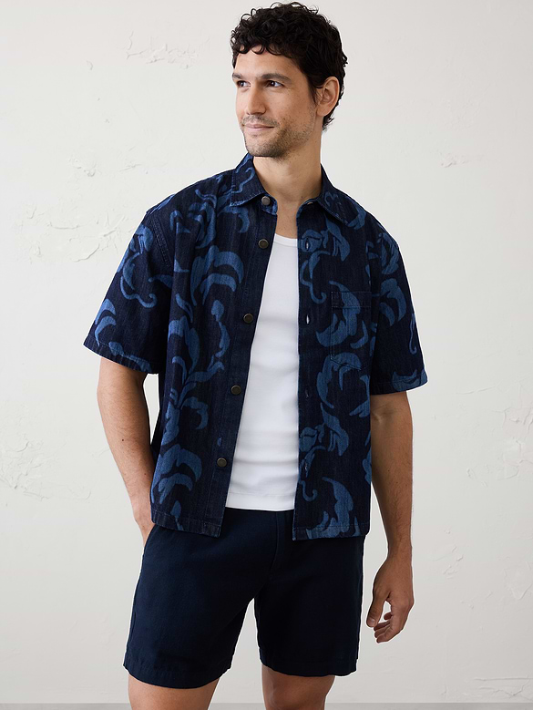 Relaxed-Fit Denim Shirt