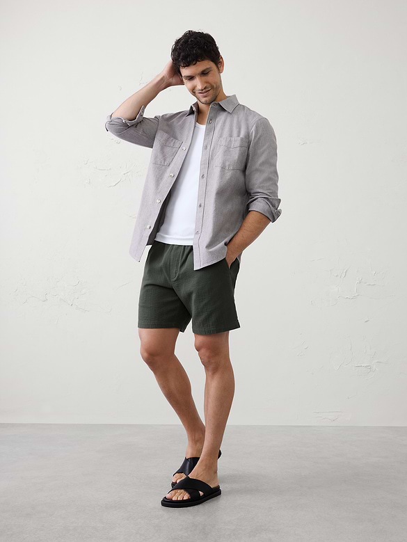 Standard-Fit Textured Shirt
