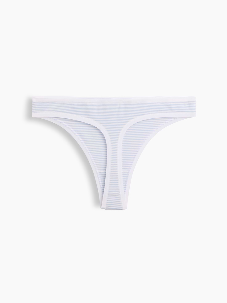 L'image numéro 5 présente Tanga en coton biologique extensible PureDouceur