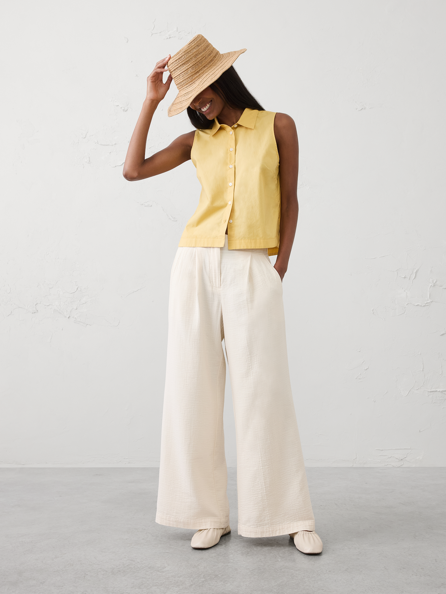 Image number 1 showing, Collared Cropped Shirt