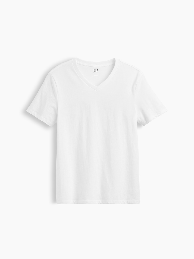 Image number 5 showing, Cotton Jersey V-Neck T-Shirt