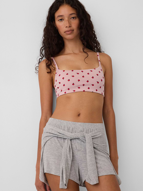 SoftMade Organic Stretch Cotton Scoop Bralette