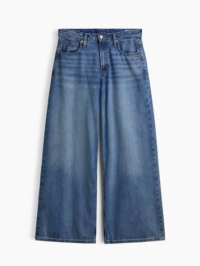 Image number 6 showing, Low Rise UltraSoft Stride Wide-Leg Jeans