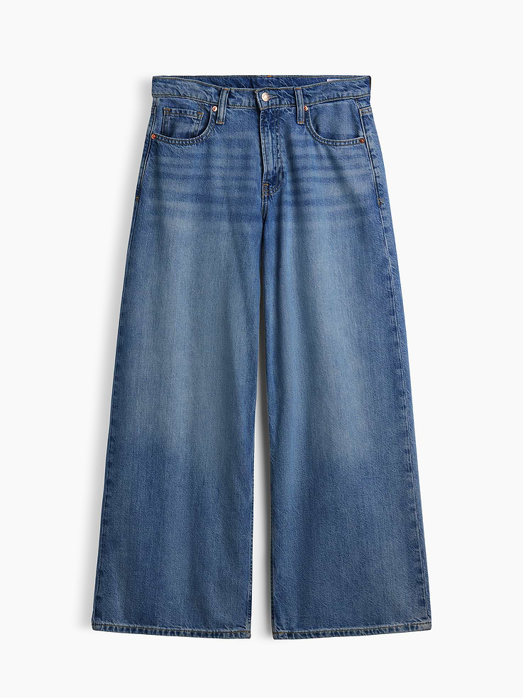 Image number 6 showing, Low Rise UltraSoft Stride Wide-Leg Jeans