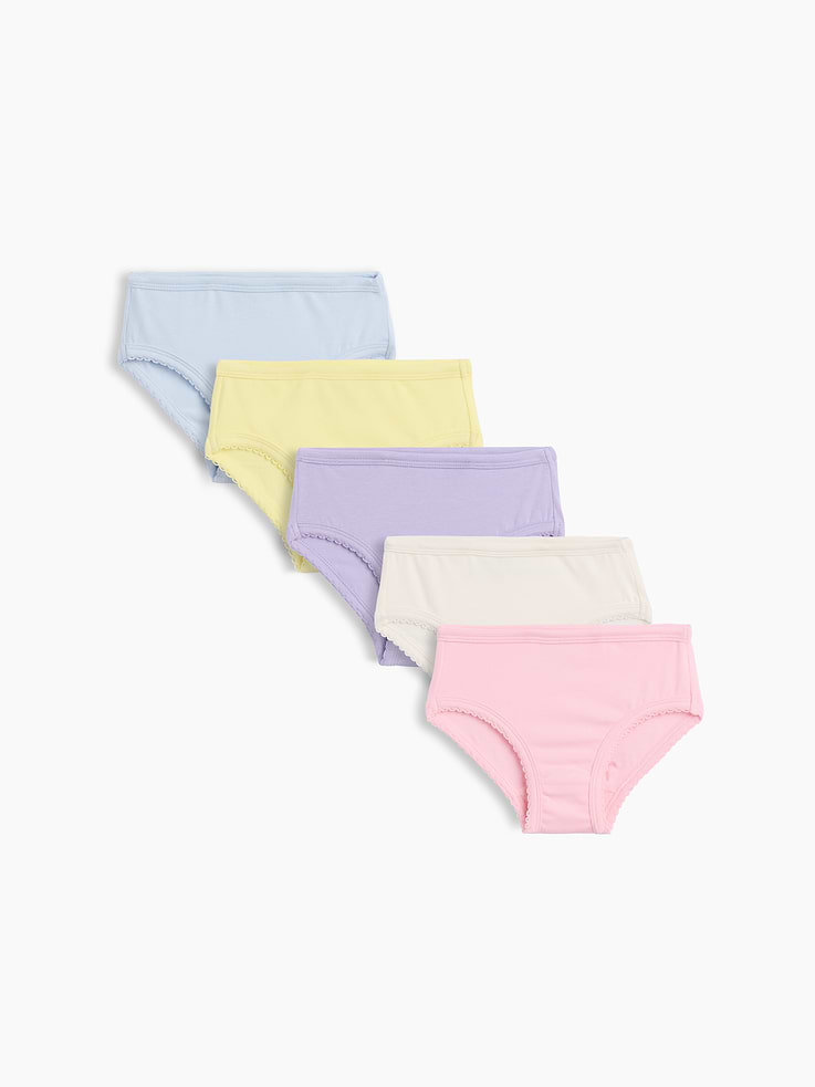 Image number 1 showing, Toddler Organic Stretch Cotton Bikini Briefs (5-Pack)