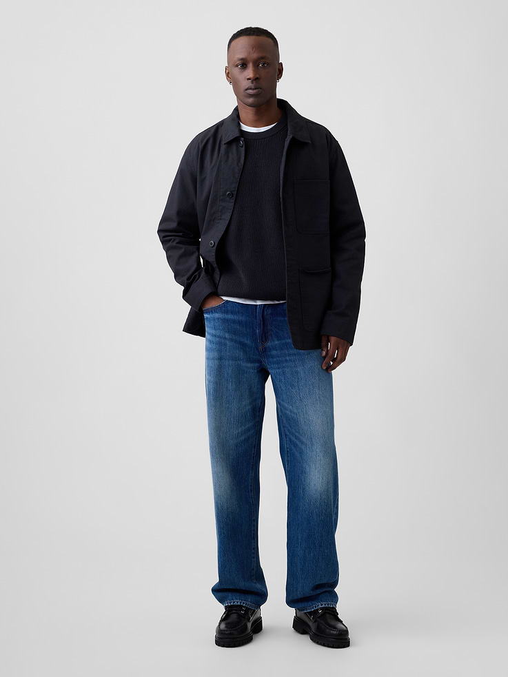 Image 3 of 5, Relaxed Fisherman Stitch Crewneck Sweater