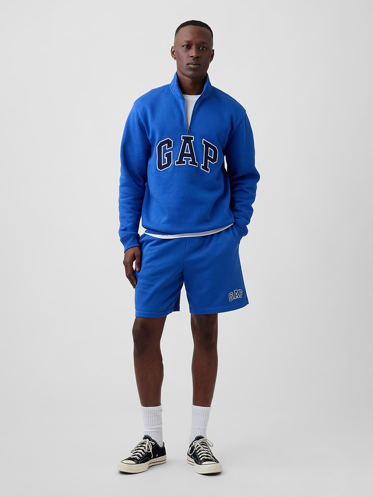 Image 3 of 5, Relaxed Gap Logo Quarter-Zip Sweatshirt