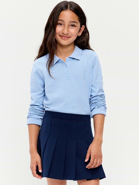 Uniform Pique Polo Shirt for Girls
