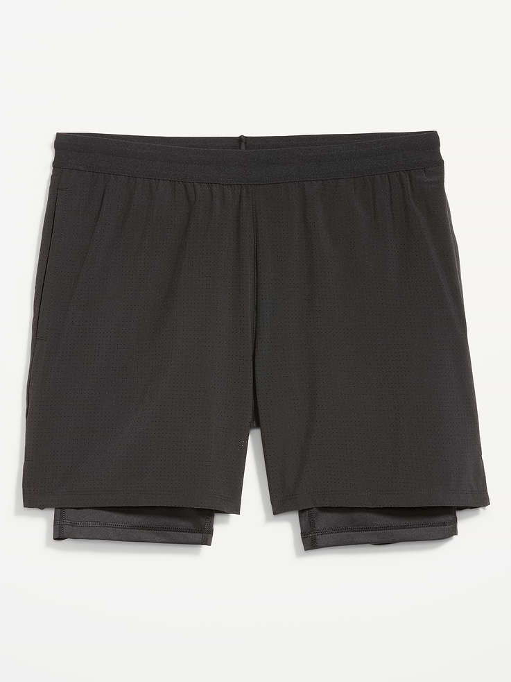 Image 3 of 4, 2-In-1 Performance Run Shorts -- 5-inch inseam