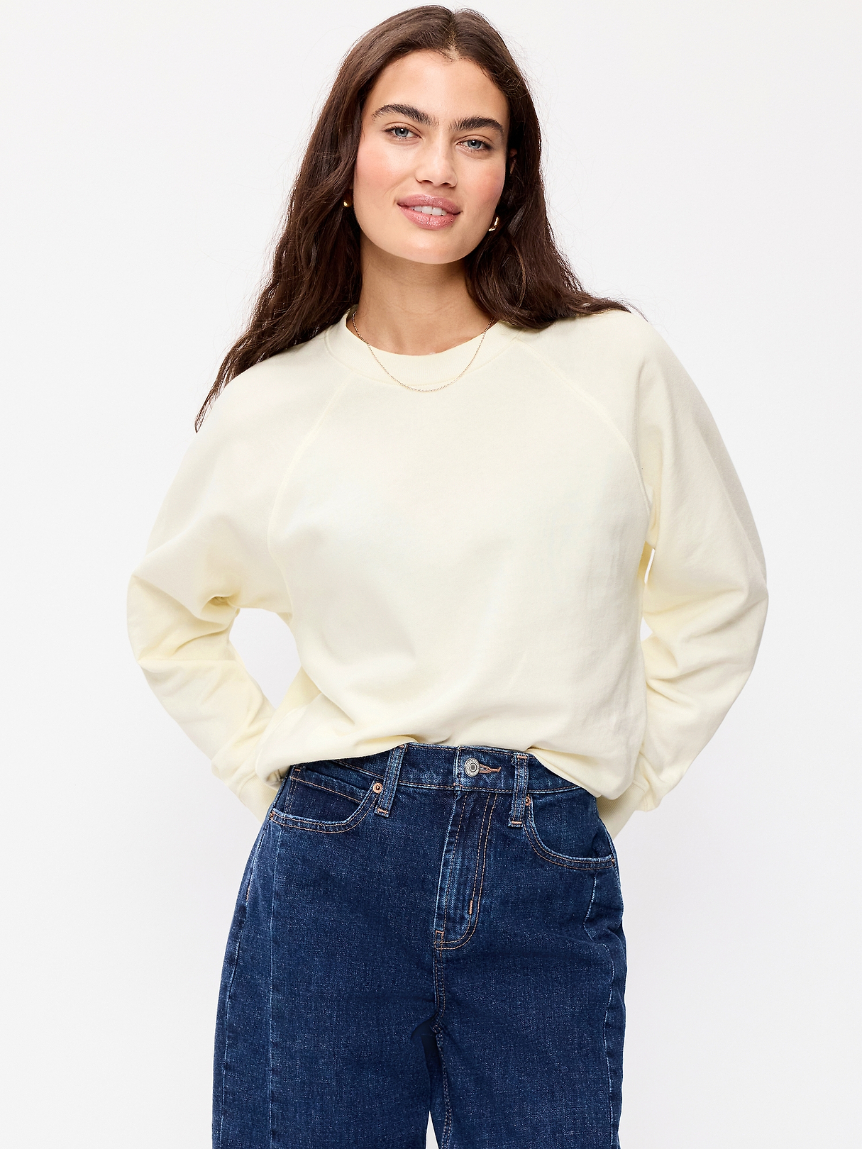 Oversized Raglan Sweatshirt | Old Navy