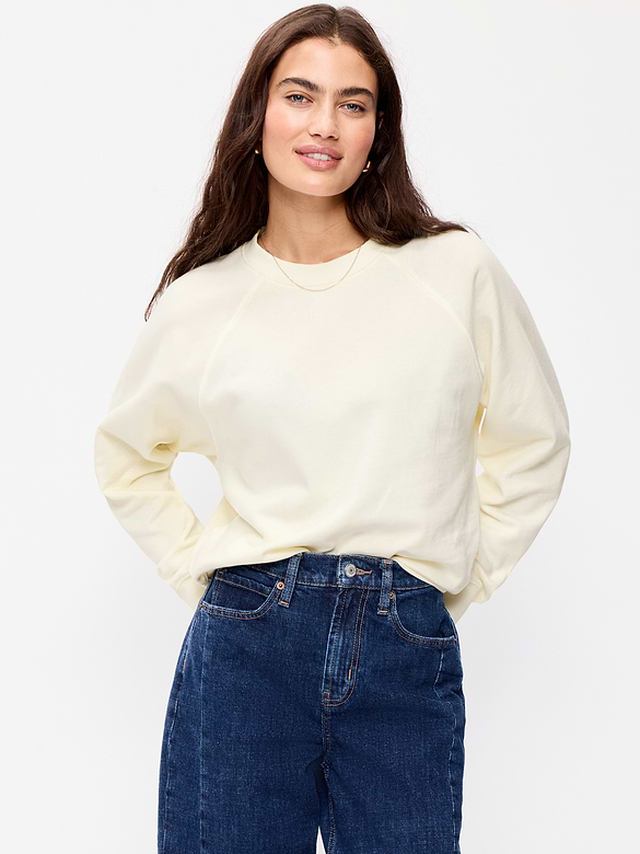 Oversized Raglan Sweatshirt