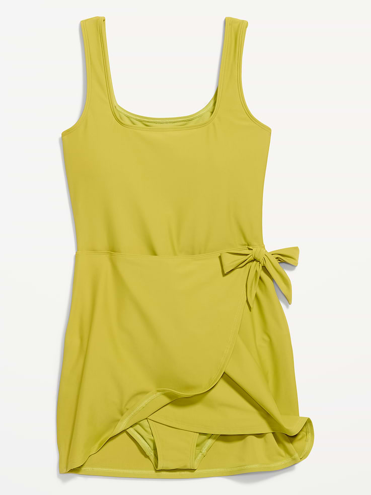 Image number 9 showing, Matte Side-Tie Swim Dress