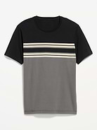 L'image numéro 3 présente T-shirt ras du cou à rayures
