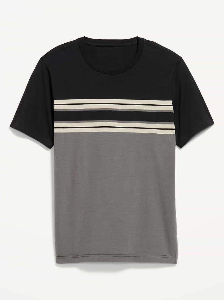 Image 3 of 3, Crew-Neck Striped T-Shirt
