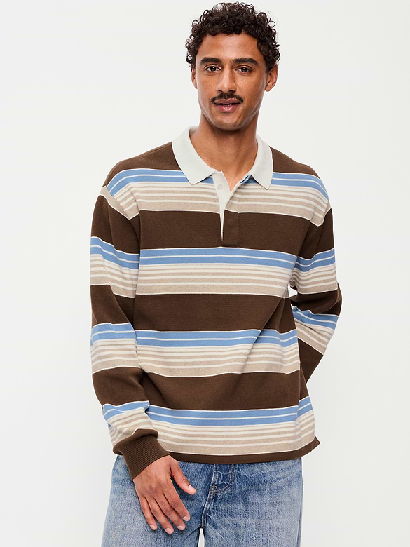 Long-Sleeve Rugby Polo