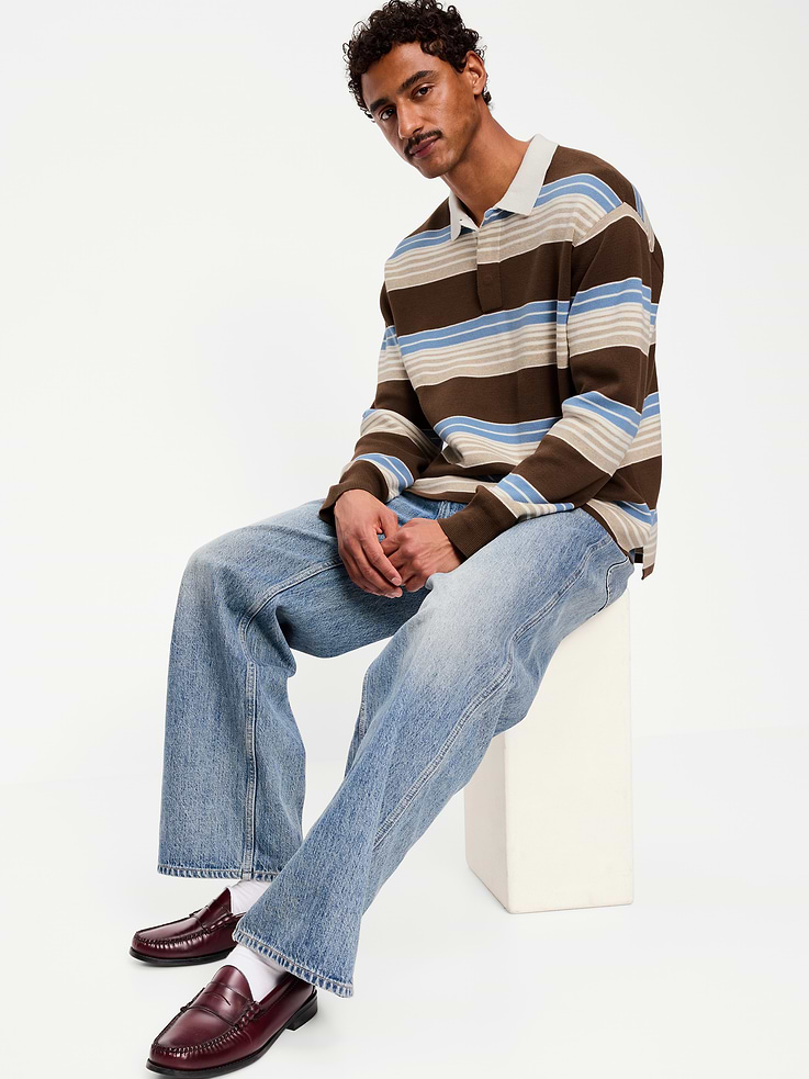 Image number 3 showing, Long-Sleeve Rugby Polo
