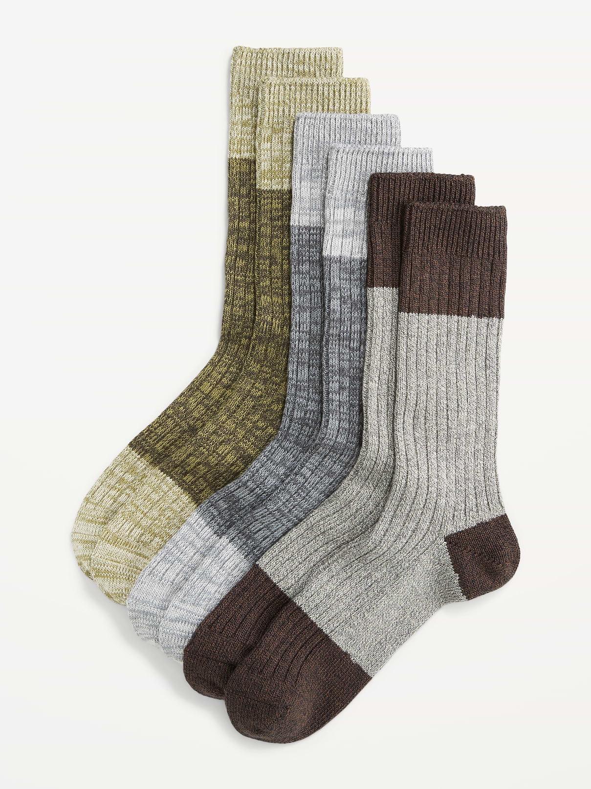 Image number 1 showing, Marled Boot Socks 3-Pack