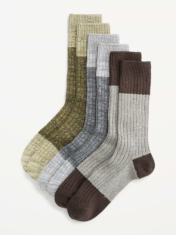 Chaussettes jaspées pour bottes (paquet de 3)