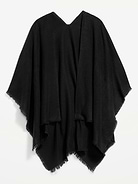 Image number 1 showing, Flannel Fringe Poncho