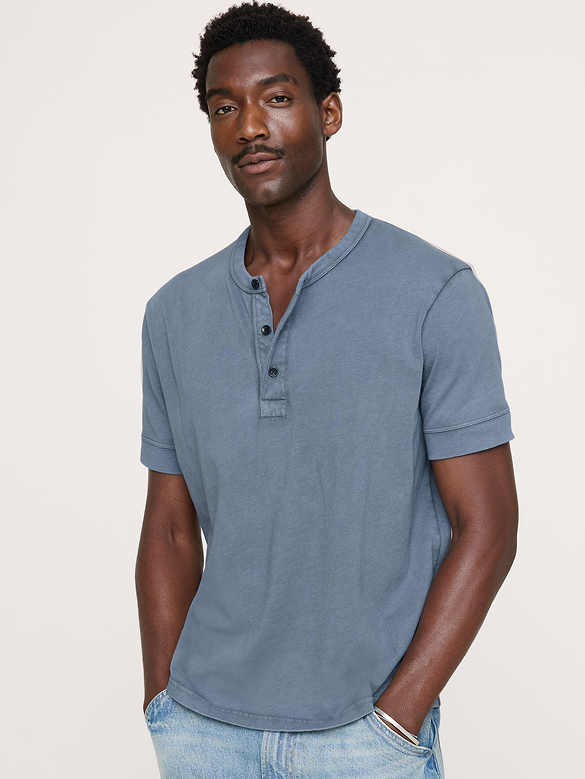 Heritage Cotton Slub Henley T-Shirt