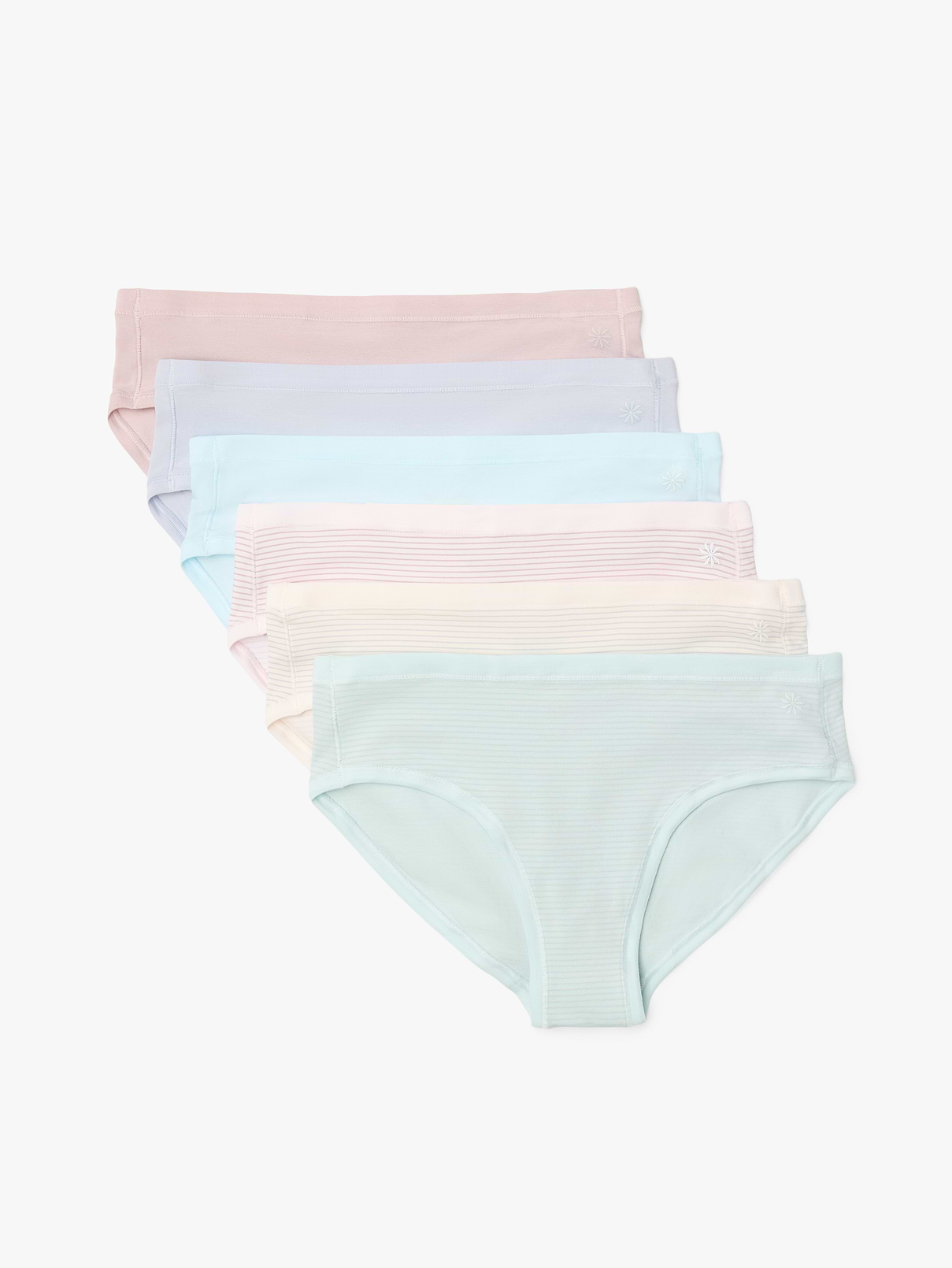 Image number 1 showing, Athleta Girl Right Moves Cotton Bikini Underwear 6-Pack