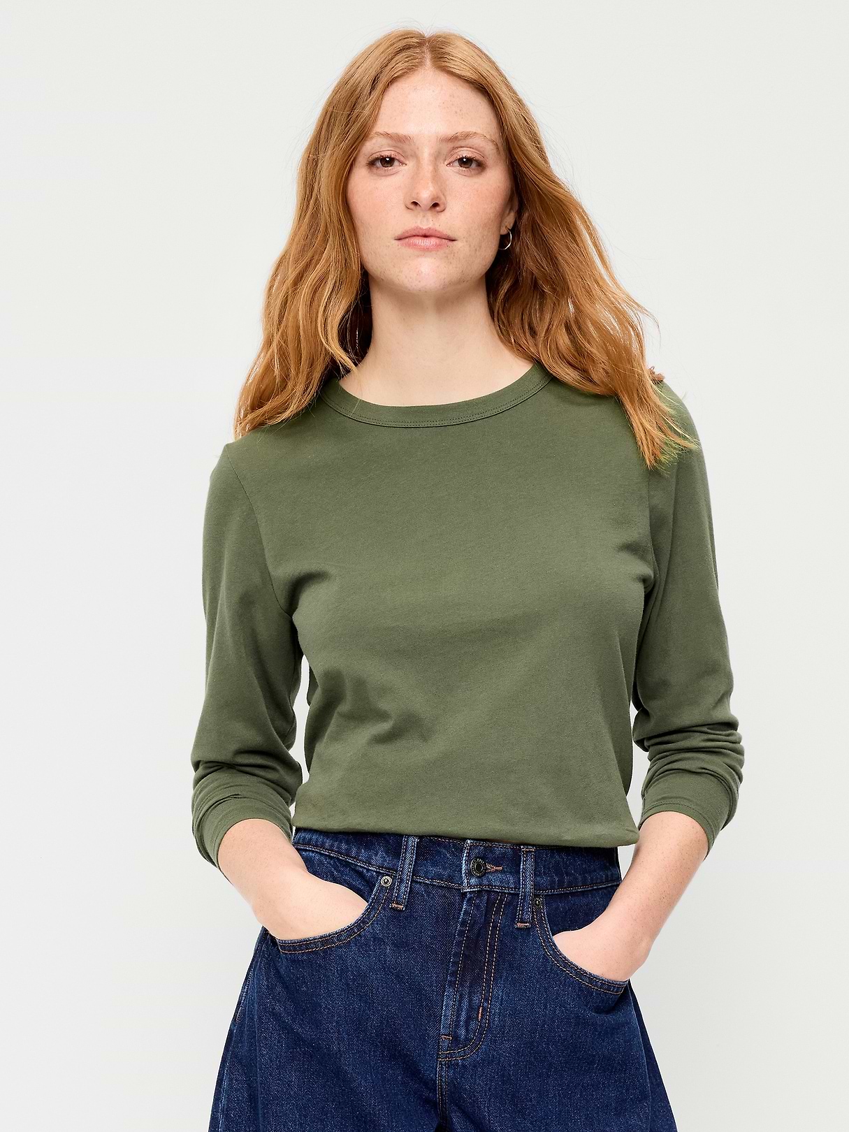 OLD NAVY ラグランスリーブカットソー L EveryWear Long-Sleeve T-Shirt | Old Navy