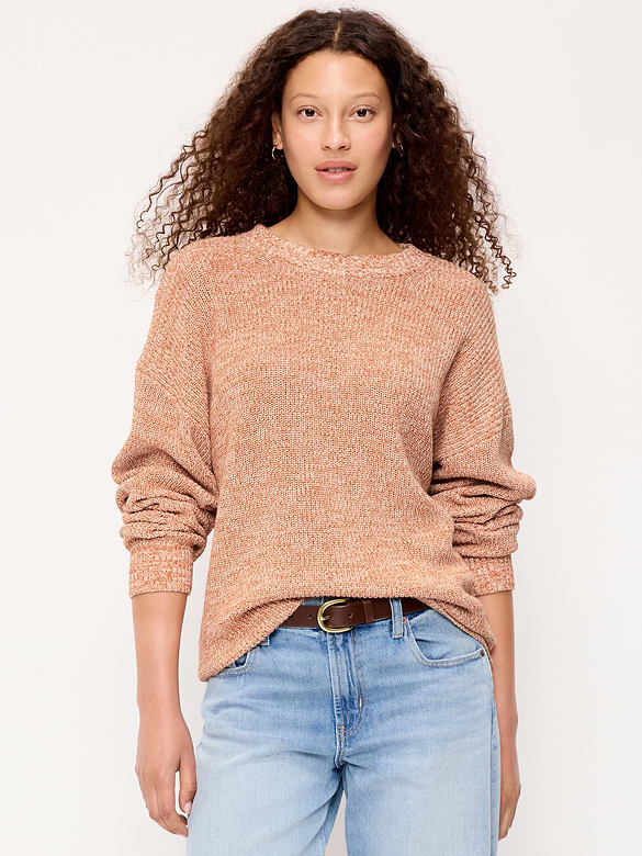 Seaside Cotton Shaker Oversized Tunic Sweater