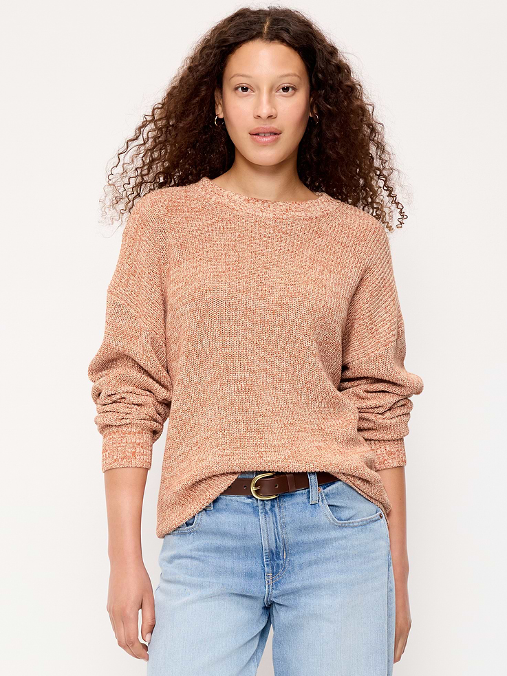 Image number 1 showing, Seaside Cotton Shaker Tunic Sweater