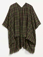 Image number 2 showing, Flannel Fringe Poncho