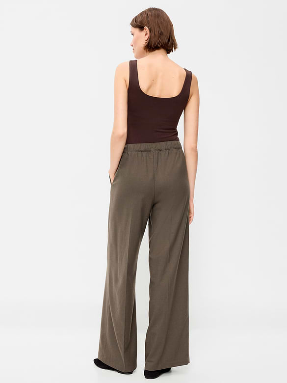 High-Waisted Wide-Leg Trouser