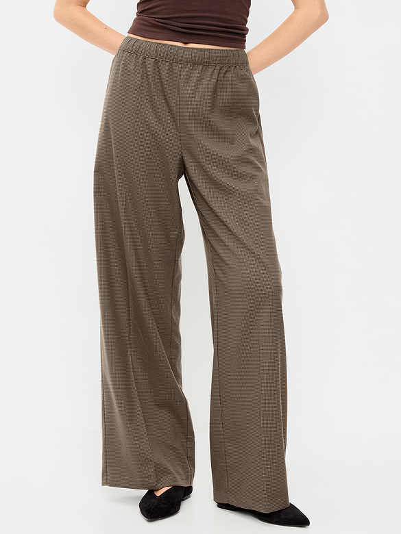 High-Waisted Wide-Leg Trouser