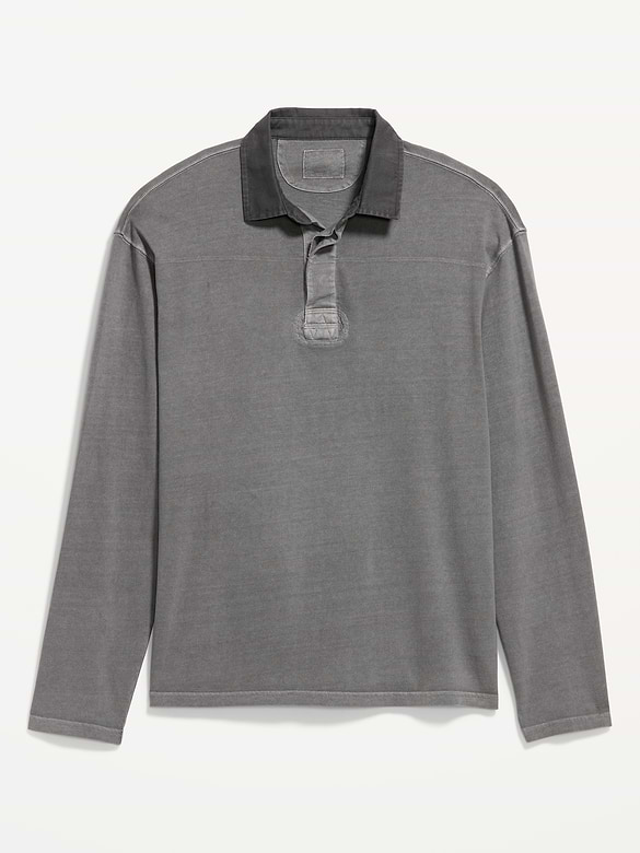 Long-Sleeve Rugby Polo