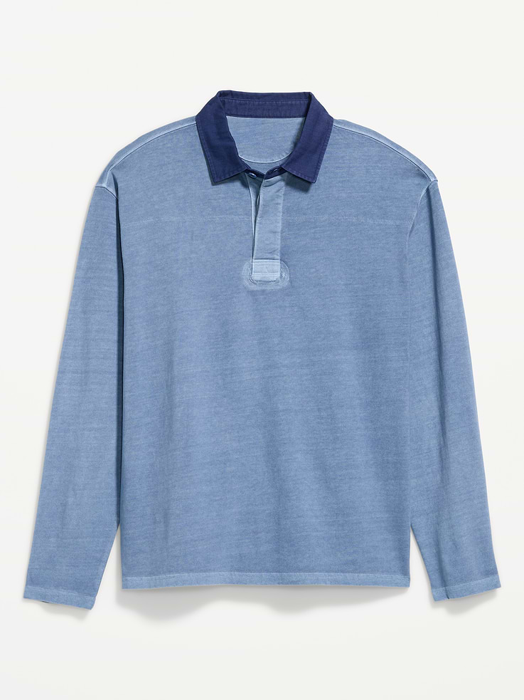 Image number 3 showing, Long-Sleeve Rugby Polo
