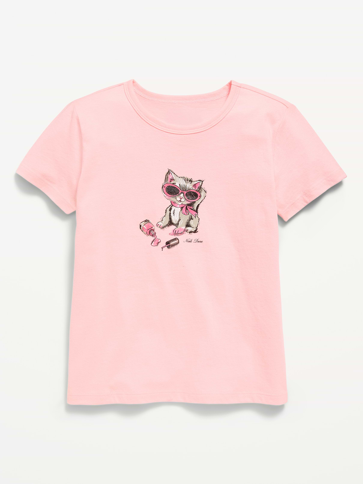 Image number 1 showing, Short-Sleeve Graphic T-Shirt for Girls