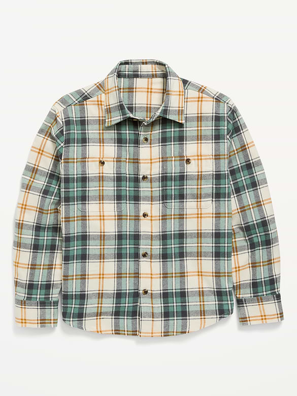 Long-Sleeve Flannel Shirt for Boys