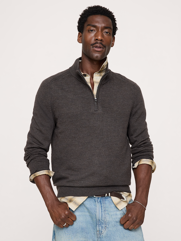 Merino Quarter-Zip Sweater