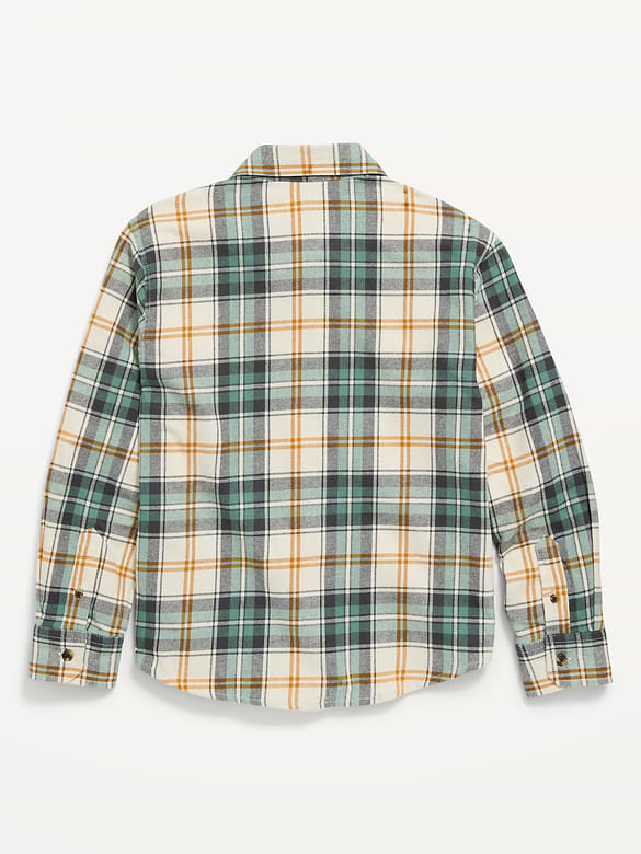 Long-Sleeve Flannel Shirt for Boys