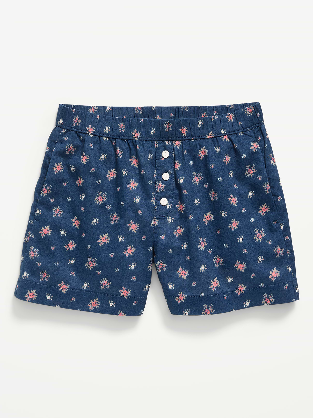 Image number 1 showing, Printed Poplin Boxer Shorts for Girls