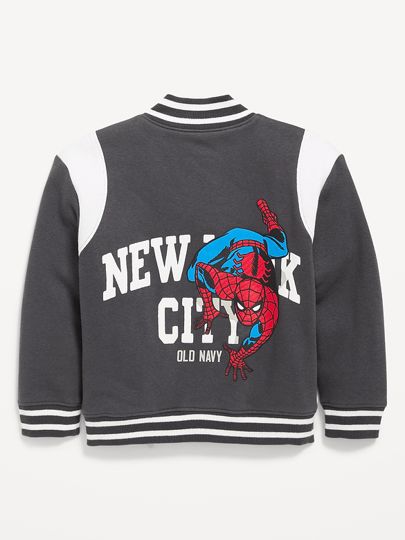 Marvel™ Spider-Man Oversized Fleece Bomber Jacket for Toddler Boys