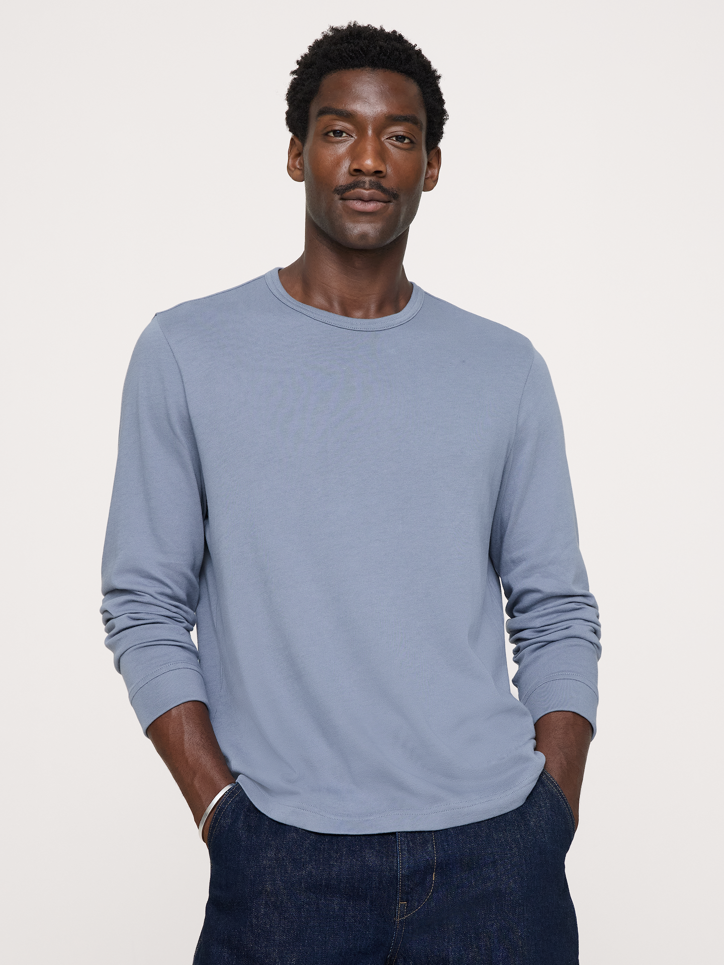 Image number 1 showing, Cotton Jersey Long-Sleeve T-Shirt