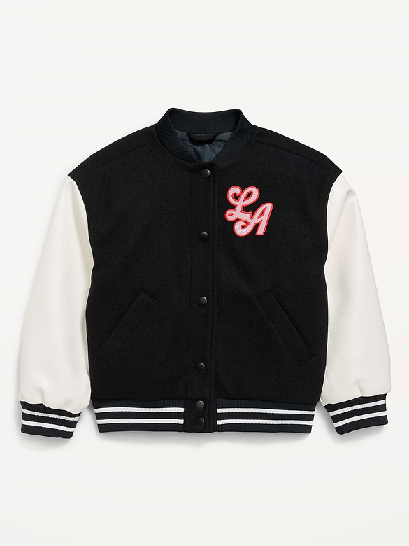 Letterman Bomber Jacket for Girls
