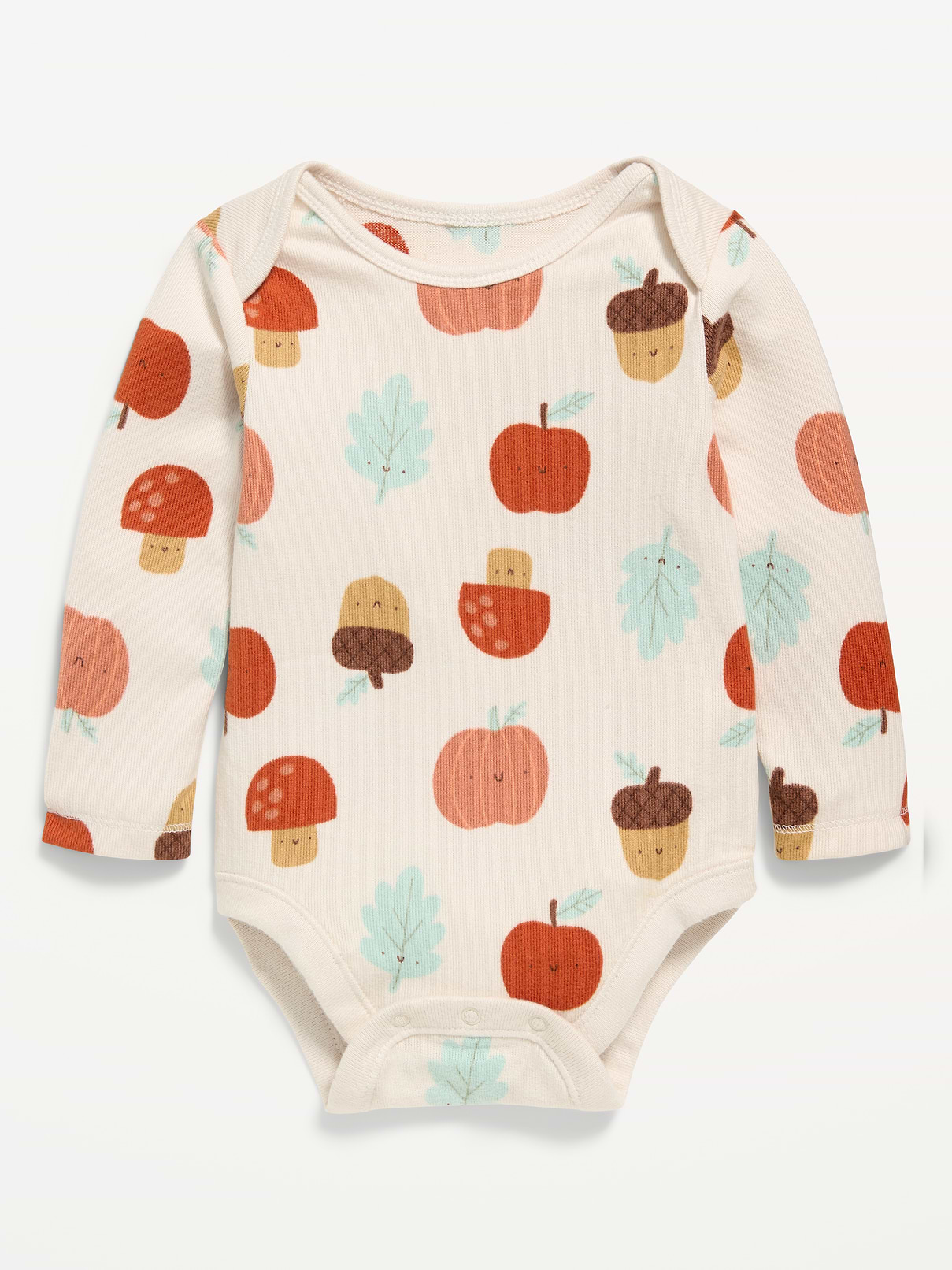 Image number 1 showing, SoftMode Printed Long-Sleeve Bodysuit for Baby