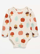 Image number 1 showing, SoftMode Printed Long-Sleeve Bodysuit for Baby