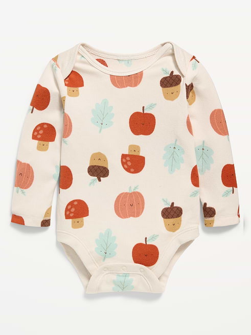 SoftMode SoftMode Printed Long-Sleeve Bodysuit for Baby on clearance at Old Navy — 40% off