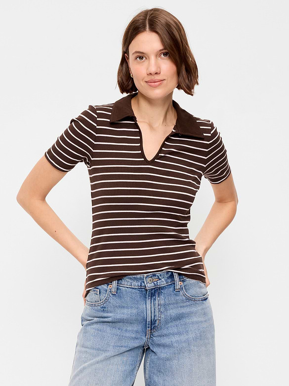 Keyhole Polo Top