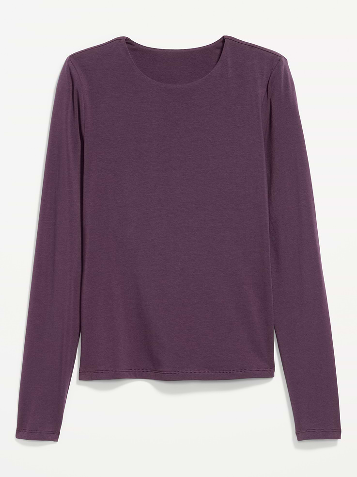Image number 4 showing, Hug Double-Layer Crew-Neck Long-Sleeve Top