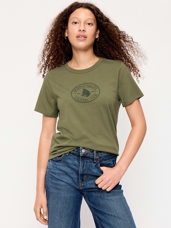 EveryWear Crew-Neck Graphic T-Shirt