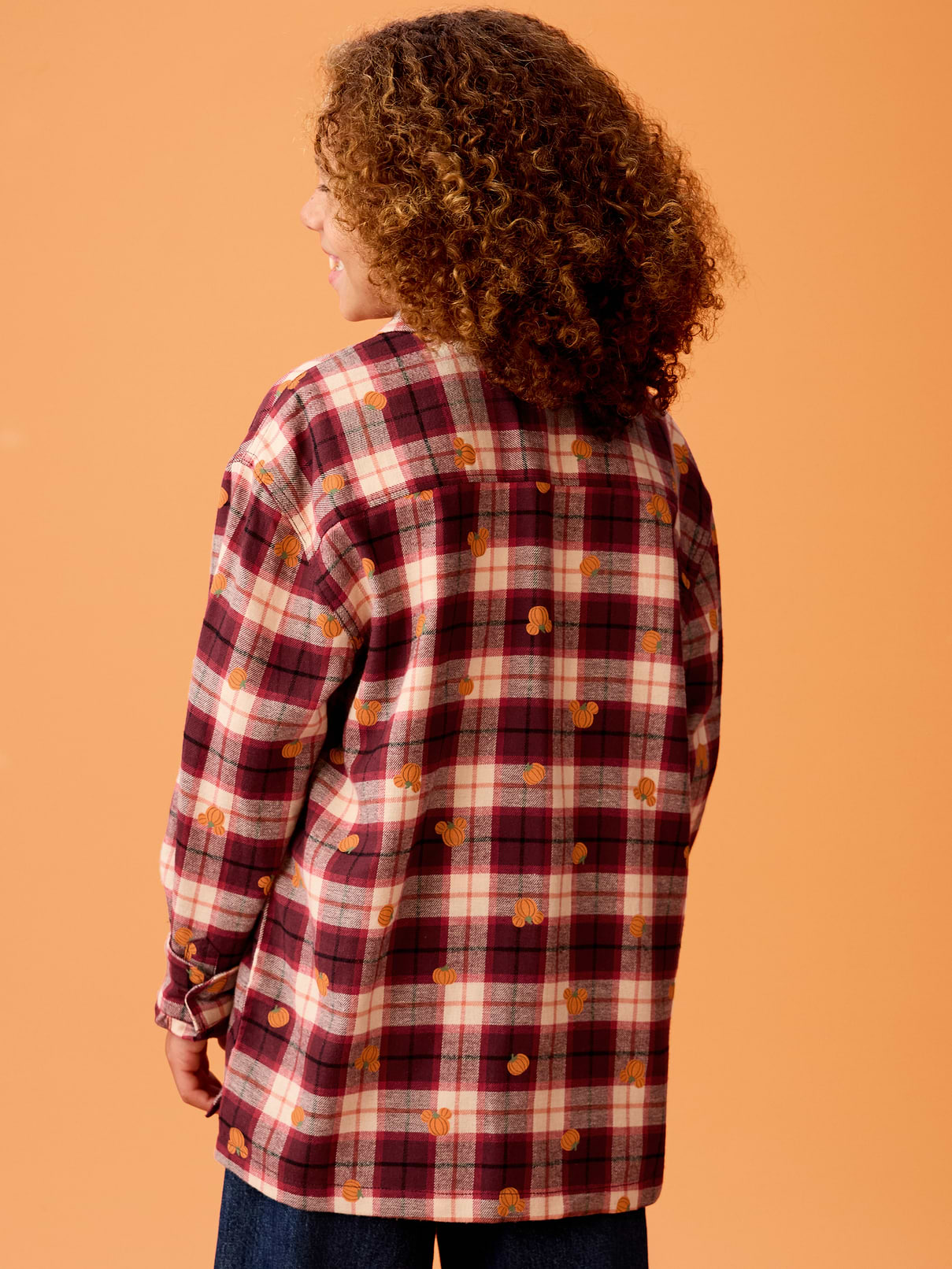 Image number 2 showing, Old Navy x Disney Mickey Mouse Oversized Flannel Gender-Neutral Shirt for Kids