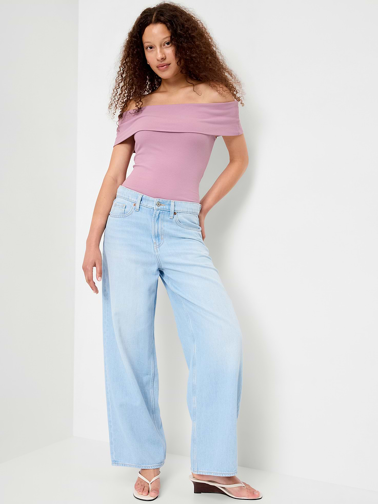 Image number 3 showing, Off-The-Shoulder Fitted Top