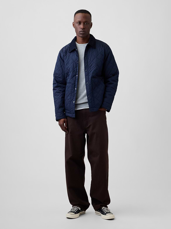Relaxed Quilted Workwear Jacket